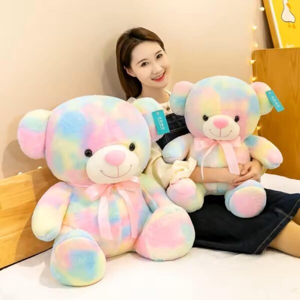 Rainbow teddy bear 55cm height - Image 3